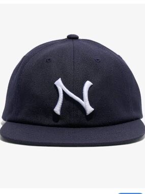 Navy Baseball Cap with White Embroidered 'N' Logo